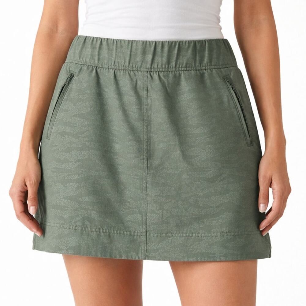 Orvis Camo Travel Skort Olive Green Size Large